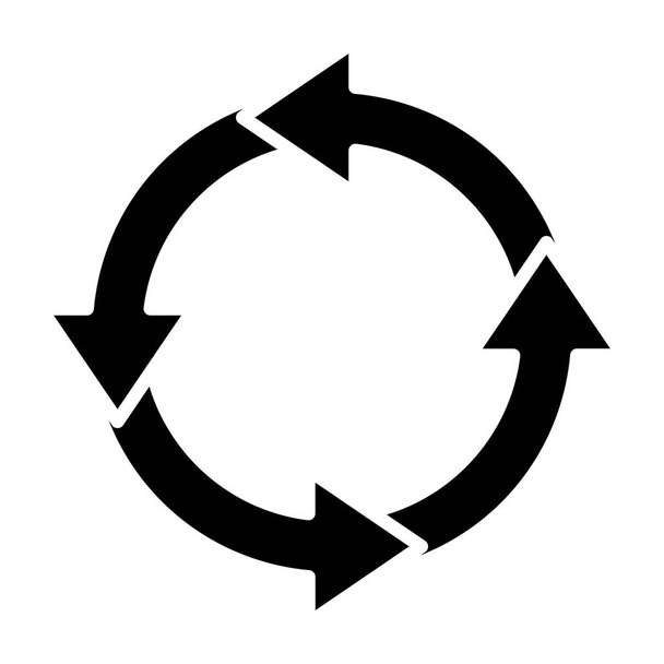 kruhové šipky ikona vektorové ilustrace - Vektor, obrázek