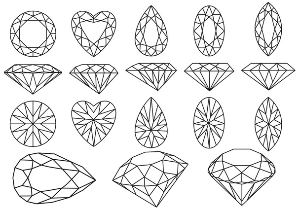 Векторный набор алмазов
 - Вектор,изображение