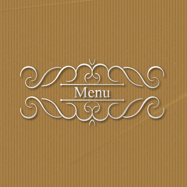 calligraphy monogram floral design, vintage pattern logo - Vetor, Imagem