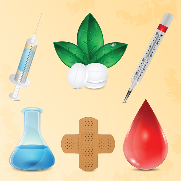 Set of medical icons - Vector, Image