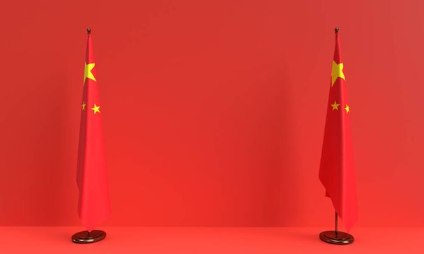 中国国旗背景壁紙空のコピースペースバナー国語中国語アイコン自由文化独立中国文化自由愛国心お祝いビジネス教育中国  - 写真・画像