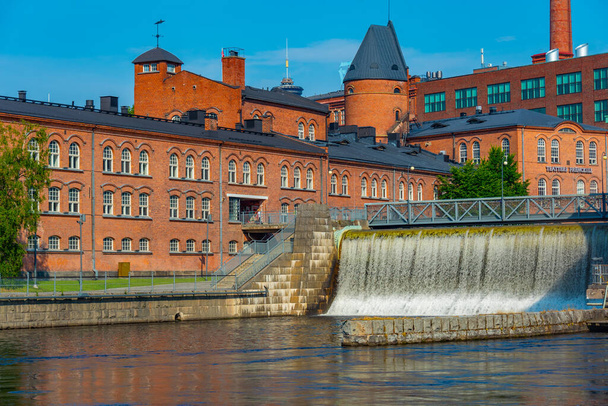 Tammerkoski Falls in Tampere, Finland. - Valokuva, kuva