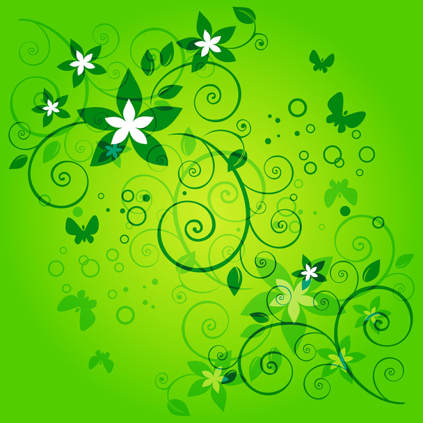 green floral background - Foto, immagini
