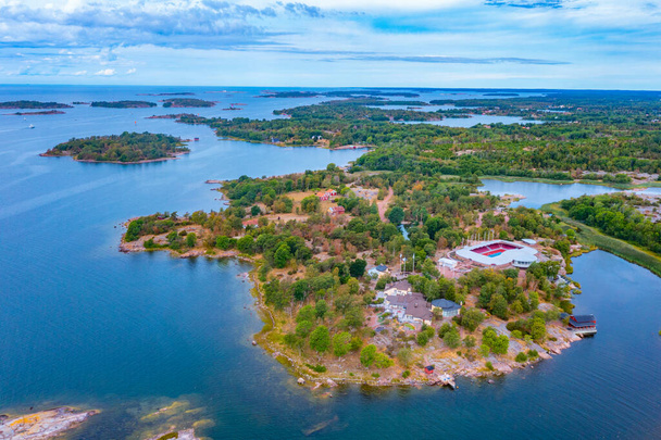 Panorama view of Aland archipelago near Jarso in Finland. - Foto, afbeelding