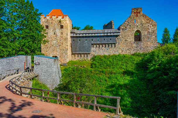 Castle Of The Livonian Order In Sigulda, Latvia. - Zdjęcie, obraz