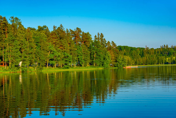 Landscape view of P haj rv lake in Estonia - 写真・画像