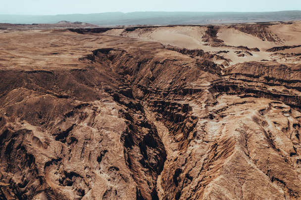 Beautiful view of Valle de la Luna Moon Valley San Pedro de Atacama Desert Chile. High quality photo - Фото, зображення