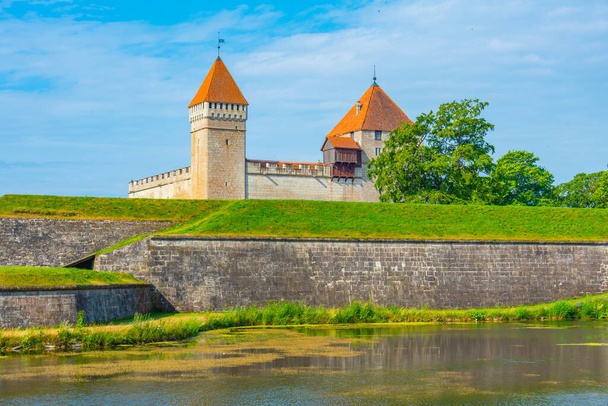 View of Kuressaare Castle in Estonia. - Fotoğraf, Görsel