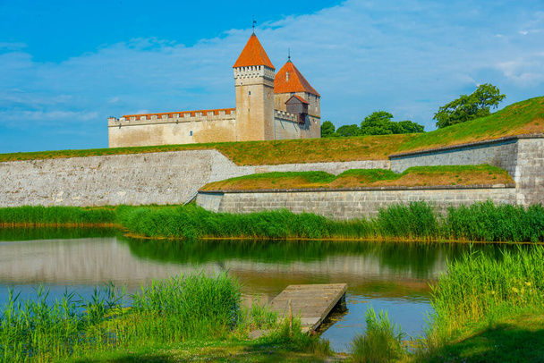 View of Kuressaare Castle in Estonia. - Fotoğraf, Görsel