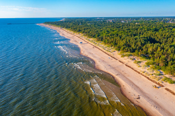 A sunny day at a beach in Palanga, Lithuania. - Fotoğraf, Görsel