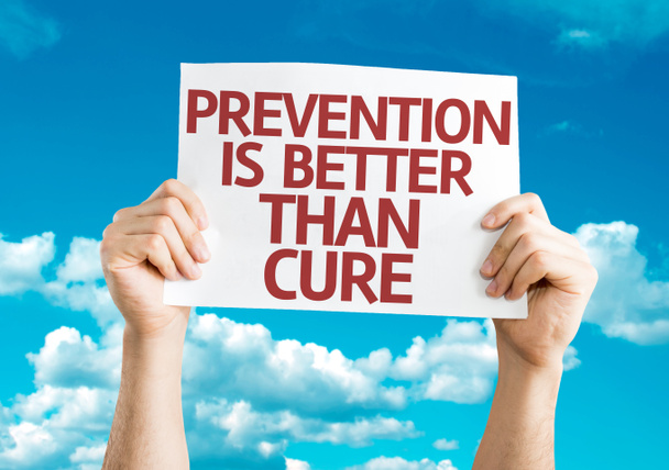 Prevention is Better than Cure card - Photo, Image