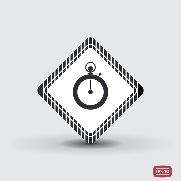 Icona del cronometro. Stile di design piatto
 - Vettoriali, immagini