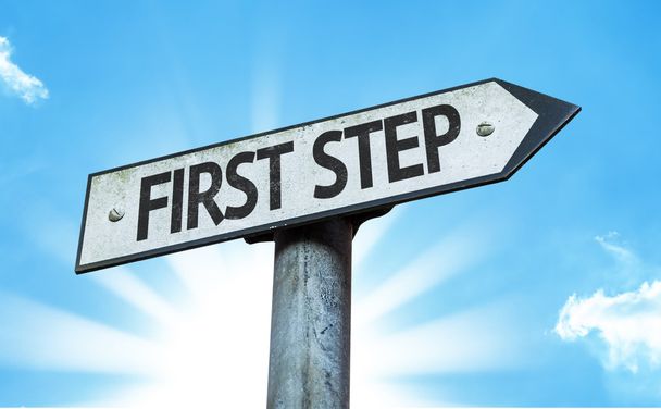 First Step sign - Photo, Image