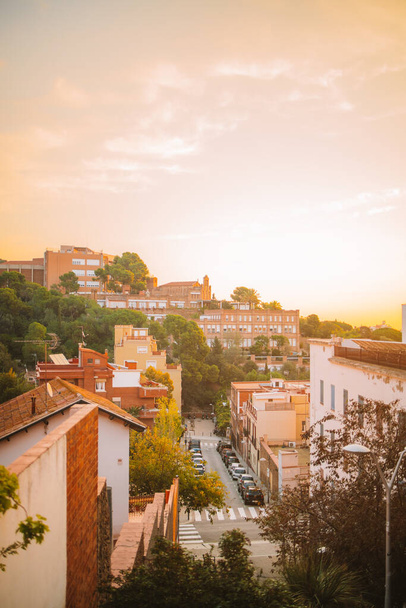 Barcelona in sunset time, Spain captured during golden hour High quality photo - 写真・画像