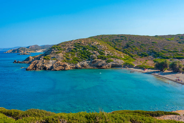 Summer day at Itanos beach at Crete, Greece. - Фото, зображення