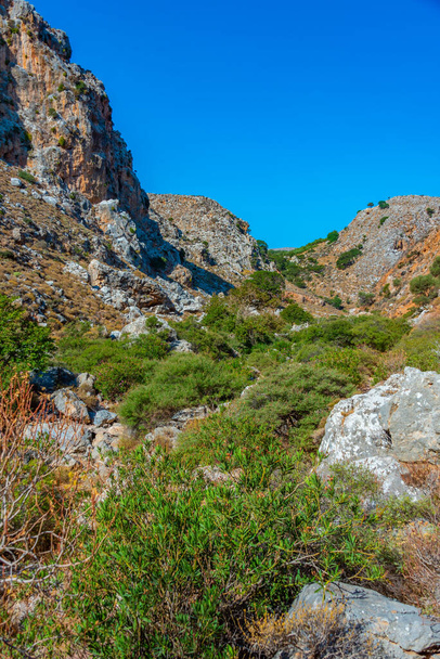 View of Zakros Gorge at Greek island Crete. - Foto, Imagen