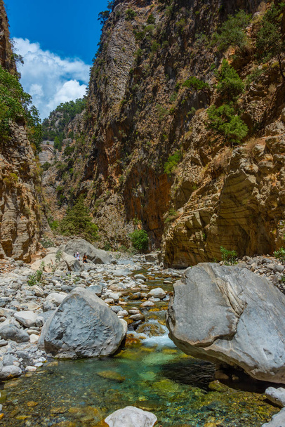 Samaria gorge at Greek island Crete. - Foto, Imagen