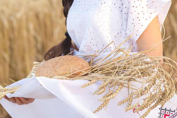 girl in wheat field - Fotoğraf, Görsel
