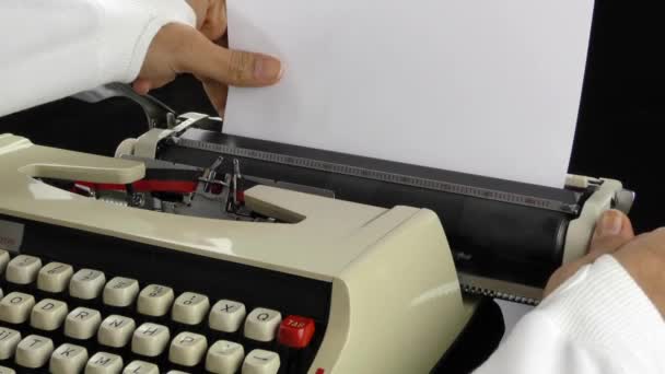 machine à écrire - Séquence, vidéo