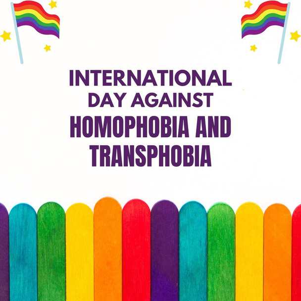 colorfull International Day Against Homophobia And Transphobia instagram post - Foto, immagini