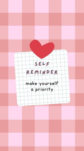 Cute Abstract Self Reminder Motivation Quotes Instagram Story - Φωτογραφία, εικόνα