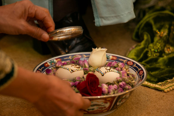 Marokkanische Hochzeit. Henna Nacht in der marokkanischen Hochzeit - Foto, Bild