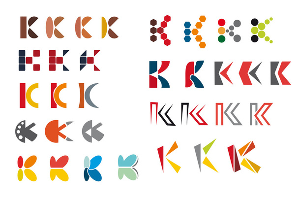 Alphabet letter K - Vector, Image