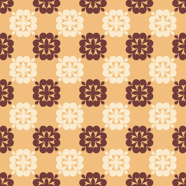 Seamless pattern in the 60s, 70s surface design, fabrics, paper, stationery, cards, banners, textiles - Photo, Image
