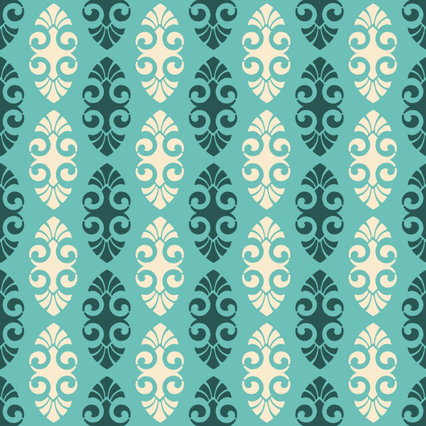 Seamless pattern in the 60s, 70s surface design, fabrics, paper, stationery, cards, banners, textiles - Foto, Imagen