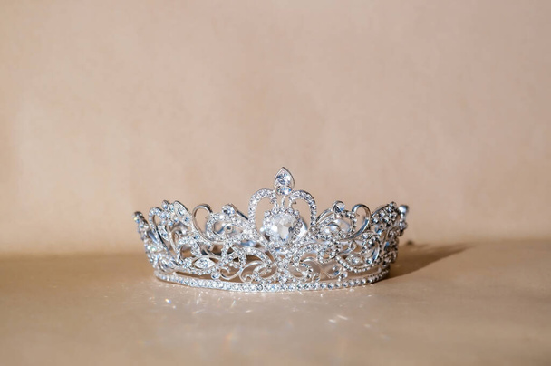 Princess royal crown, diadem. For king and queen - Photo, Image