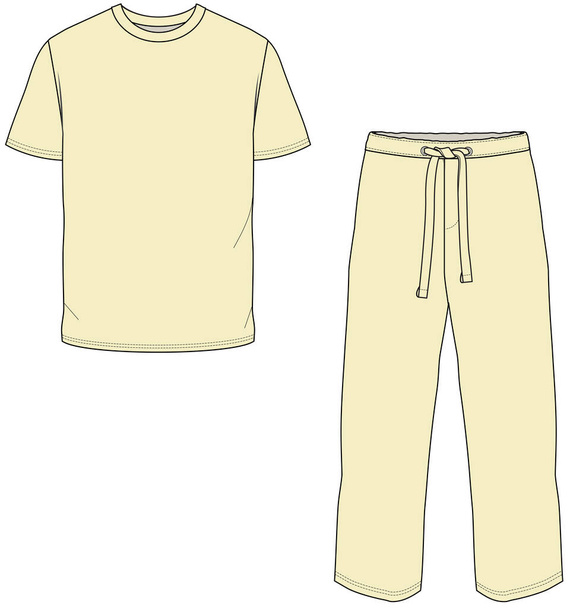 vektor illusztrációja pizsama készlet - Vektor, kép