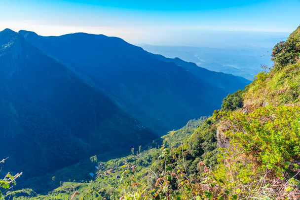 World's end viewpoint at Horton Plains national park at Sri Lanka. - Фото, изображение