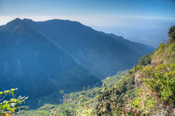 World's end viewpoint at Horton Plains national park at Sri Lanka. - Photo, image