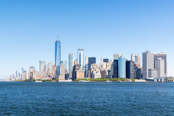 New York City skyline. Panorama des gratte-ciel de Manhattan - Photo, image