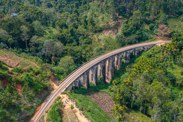 The Nine Arches Bridge near Ella, Sri Lanka. - Fotó, kép