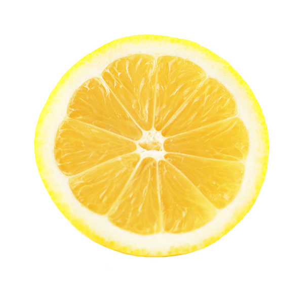 Juicy half of lemon isolated on white - Foto, imagen