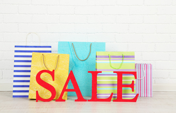 Sale with bags on floor - Photo, image