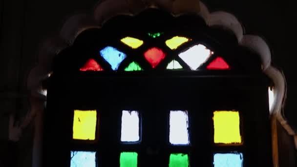 erfgoed jaisalmer fort vintage venster architectuur vanuit verschillende hoek op dag - Video