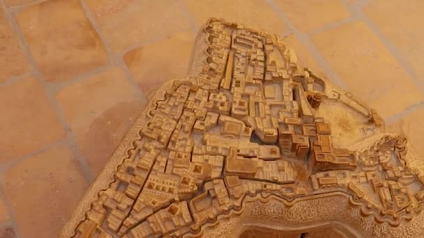 erfgoed jaisalmer fort vintage architectuur lay-out van verschillende hoek op dag - Video