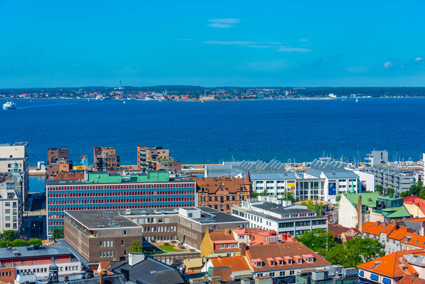 Panorama view of Swedish town Helsingborg. - Fotografie, Obrázek