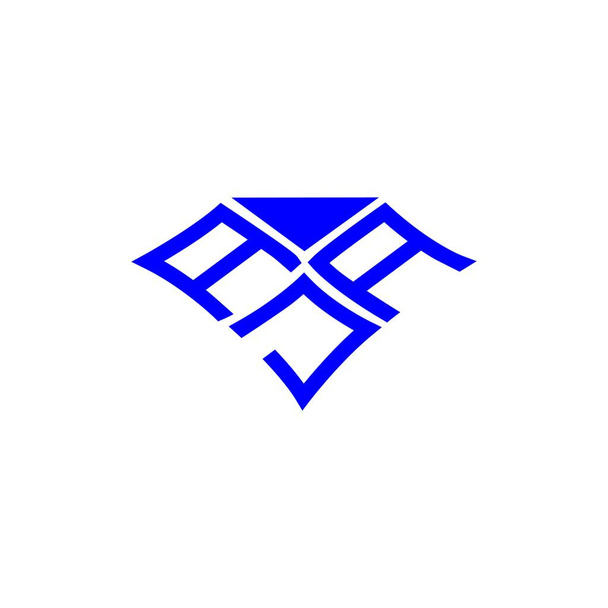 AJA kirjain logo luova muotoilu vektori graafinen, AJA yksinkertainen ja moderni logo. - Vektori, kuva