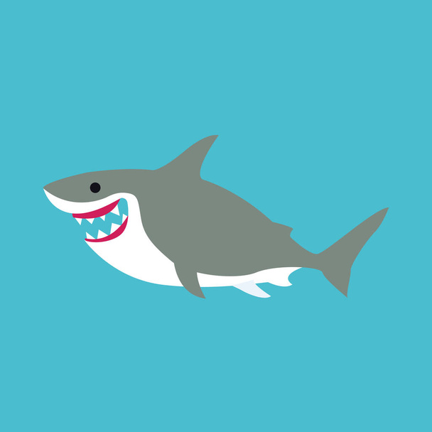 shark icon. vector illustration - Foto, Imagem