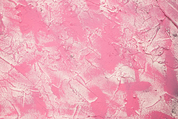 Betonová textura jako pozadí. Růžový a bílý horizontální obrázek. Barevné štukové pozadí. - Fotografie, Obrázek