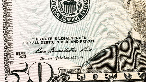 Δολάριο ΗΠΑ νόμισμα. πληθωρισμός σε δολάρια ΗΠΑ, χρήματα ΗΠΑ - Φωτογραφία, εικόνα