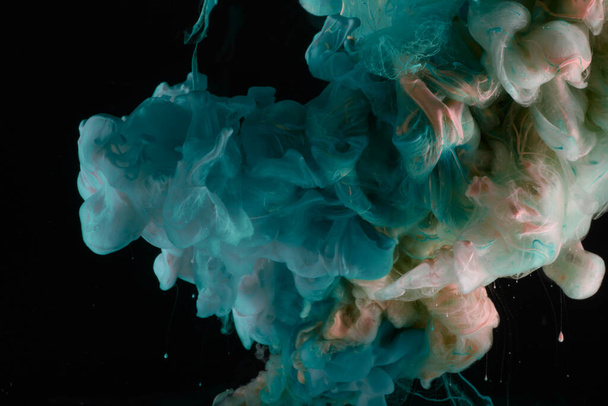  Abstract smoke background. Ink colors blot in water.  - Фото, изображение