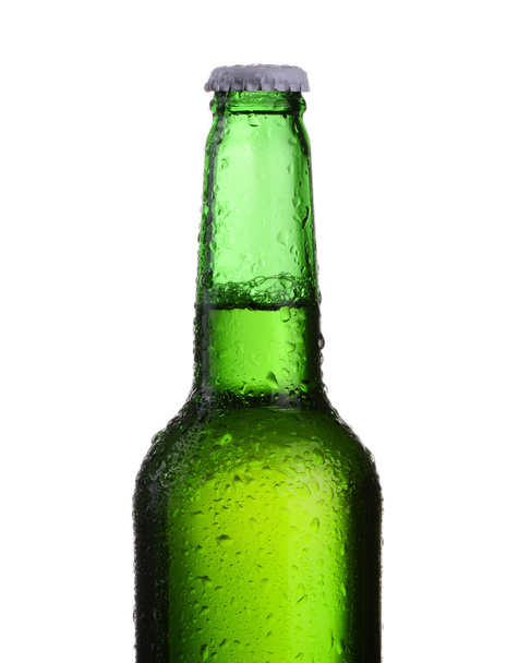 Kis zöld sörösüveg csepp - Fotó, kép