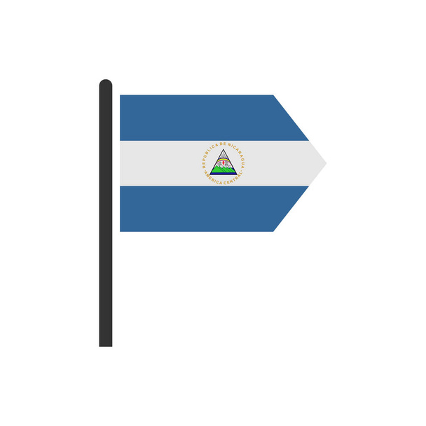Nicaragua liput kuvakesarja, Nicaragua itsenäisyyspäivä kuvake asettaa vektori merkki symboli - Vektori, kuva