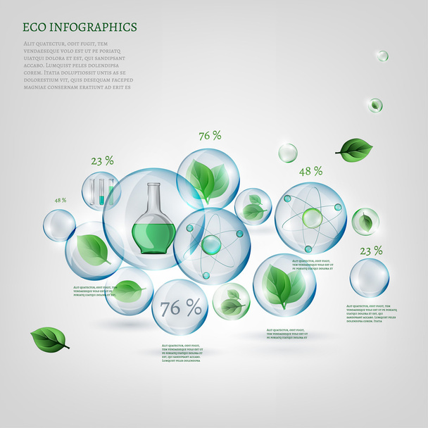 bio infographics - Vektor, Bild