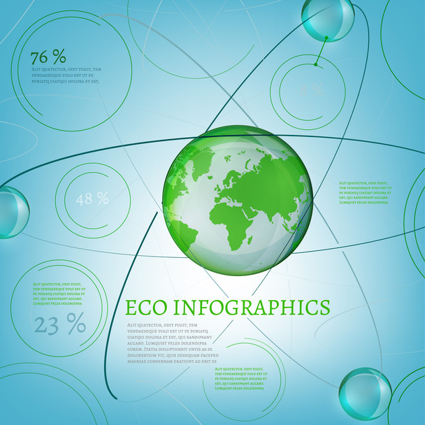 Infographics Bio World - ベクター画像