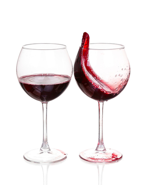 Set of glasses with red wine - Foto, immagini